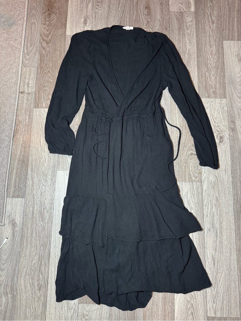 Knox Rose Wrap Dress Black Size L